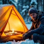 winter camping 312387604